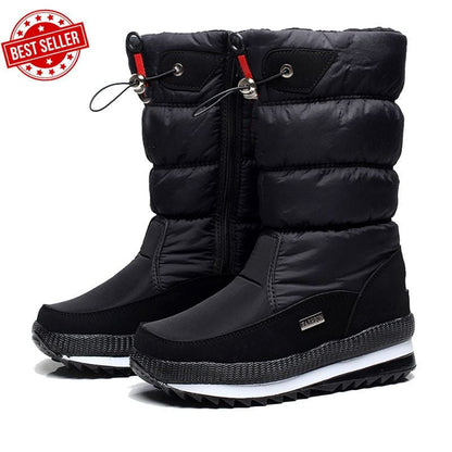 🔥FREE SHIPPING🔥Hochwertiger, rutschfester und wasserdichter Schneestiefel aus Kunstfell für Damen